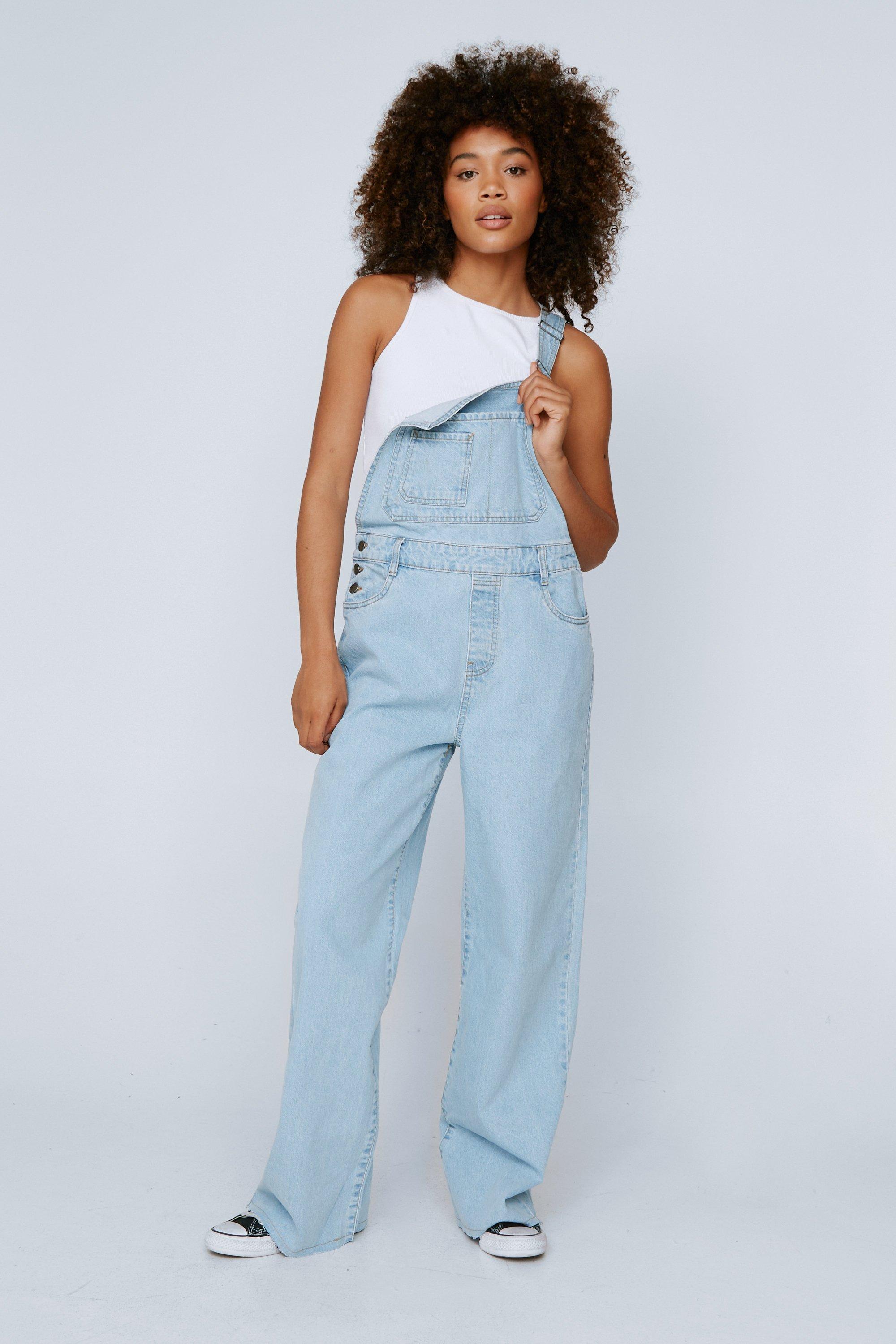 Wide leg denim clearance jumper